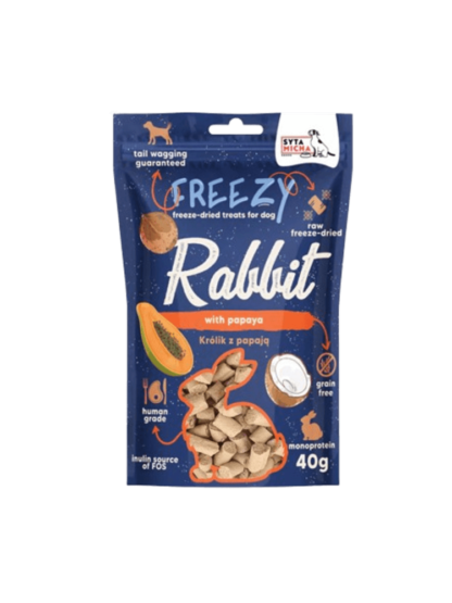 FREEZY Krolik z papaja i kokosem 40g