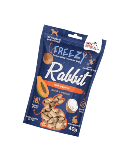 FREEZY Krolik z papaja i kokosem 40g1