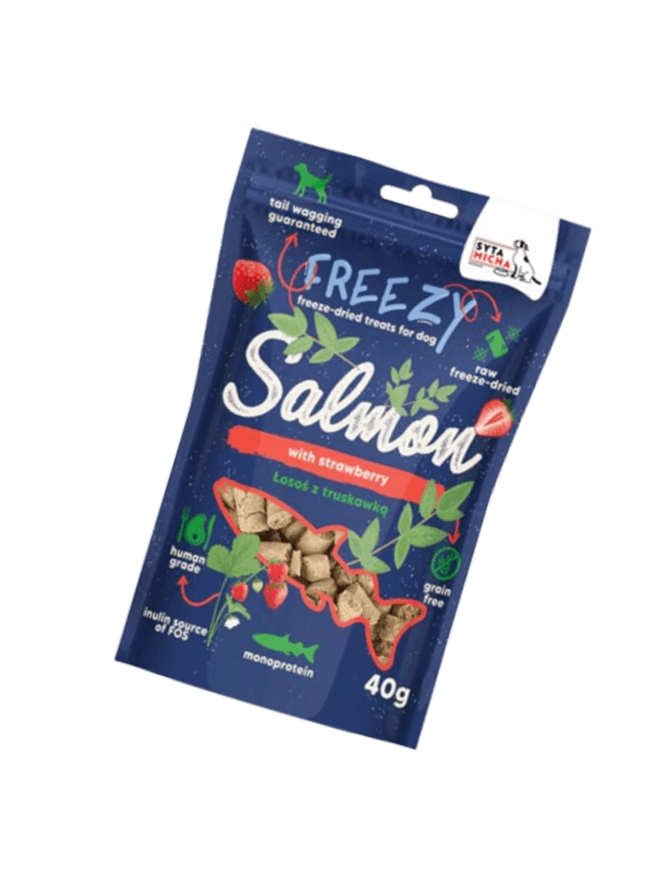 FREEZY Liofilizowane przysmaki dla psa Indyk z malinami 40 g