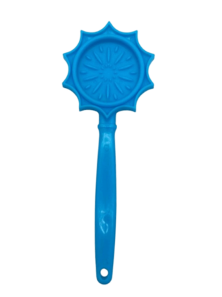 Flower  Lick Stick Hand-Held Interactive Enrichment Toy - interaktywna zabawka kij do lizania motyw kwiatka, niebieski