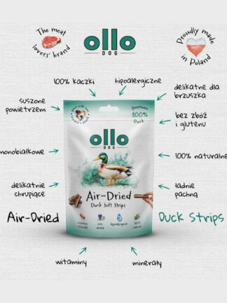Air-Dried Duck Strips   - Wyjątkowe przysmaki z kaczki dla Twojego psa!