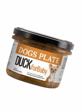 Gotowana karma for Baby Duck 180 g, Mokra Karma z mięsa z kaczki dla szczeniąt