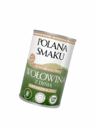 Wołowina z dynią– delikatna karma dla wrażliwych psów