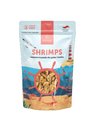 SHRIMPS suszone krewetki dla psów i kotów, 40 g