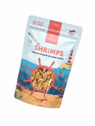 SHRIMPS suszone krewetki dla psów i kotów, 40 g
