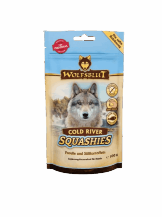 Dog Squashies Cold River - pstrąg i bataty miękka przekąska dla psa100 g