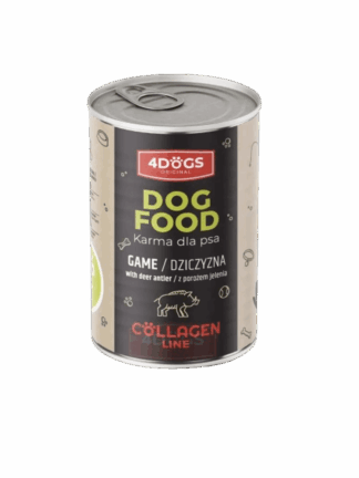 COLLAGEN LINE  Mokra Karma dla psa Dziczyzna z porożem jelenia 400 g