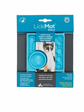 Classic Kitty™ turkusowa- mata do lizania dla kota i małego psa