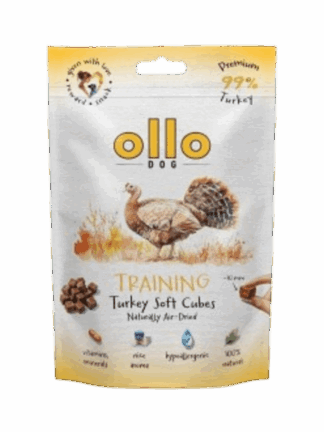 Air-Dried Training Soft Tureky Cubes  -  hipoalergiczne, monobiałkowe smaczki z indyka dla psa, 80 g