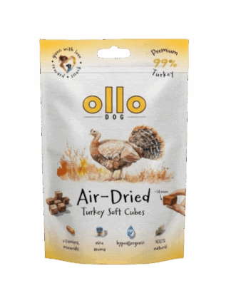 Air-Dried Turkey Soft Cubes - miękkie smaczki z indyka dla psa, 80 g
