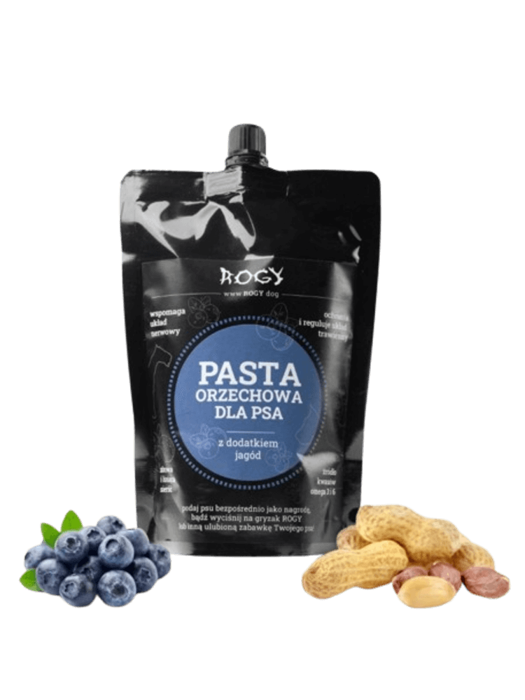 Pasta orzechowa jagodowa dla psa, 300 g