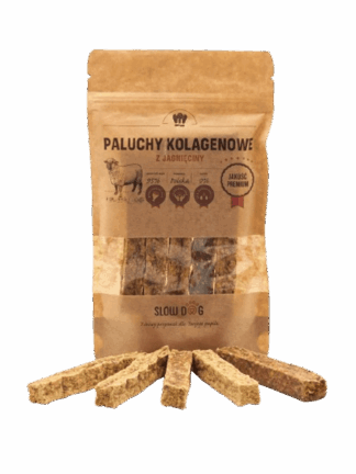 Paluchy kolagenowe z jagnięciny - 95% jagnięciny + 5% kolagenu, 100 g