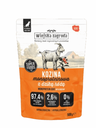 Mokra karma monobiałkowa dla psa Kozina 500 g