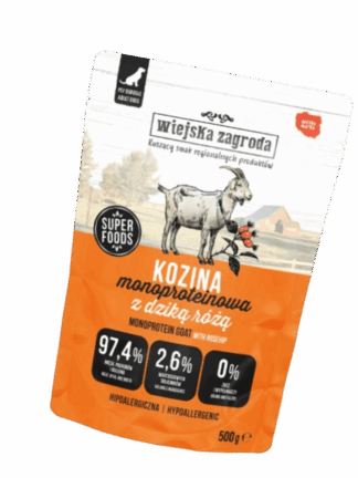 Mokra karma monobiałkowa dla psa Kozina 500 g