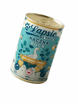 Karma mokra dla psów monobiałkowa Kaczka z Jabłkiem 400 g