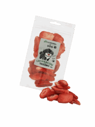 FOR DOG Liofilizowane smaczki dla psa truskawka 20 g