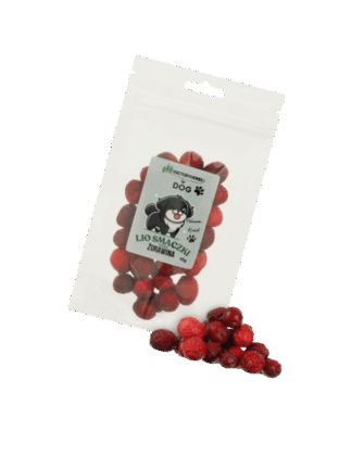 FOR DOG Liofilizowane smaczki dla psa żurawina 10 g