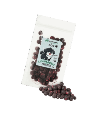 FOR DOG Liofilizowane smaczki dla psa porzeczka czarna 20 g