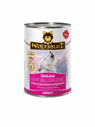 Dog VetLine Hypoallergenic - nietolerancje pokarmowe - kompletna dietetyczna mokra karma dla dorosłych psów 395 g