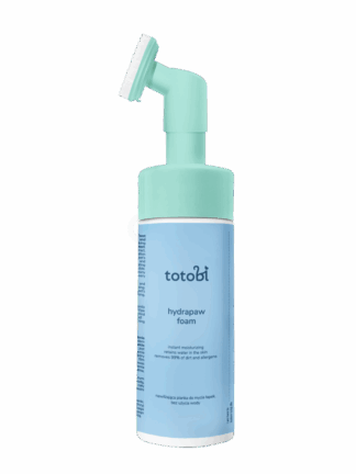 Hydrapaw Foam - Nawilżająca pianka do mycia łapek, bez użycia wody z silikonową szczoteczką dla psa i kota, 200 ml