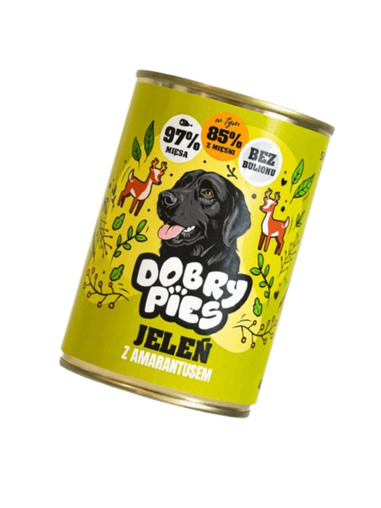 Mokra karma dla psa Jeleń z wieprzowiną i amarantusem 400g