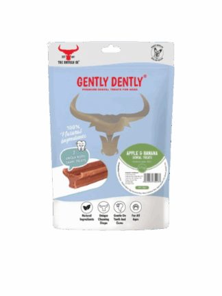 Gently Dently Apple & Banana, Delikatny przysmak dentystyczny Jabłko i banan 175 g