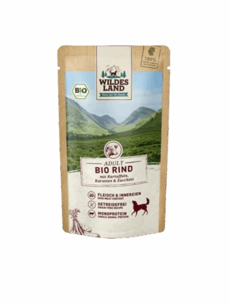 BIO Rind karma pełnoporcjowa - bio wołowina z marchewką i cukinią  125 g