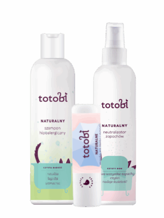 Zestaw: „Mini harmonia komfortu" Naturalny szampon hipoalergiczny 100 ml + Naturalny neutralizator zapachu mini 100 ml + Naturalne masełko w sztyfcie 5 ml.