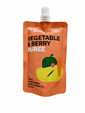 Roślinne Purée Superfood Food Studio Chefs – Batat, Jabłko i Żurawina | Witaminowy Topper dla Psa 150 ml