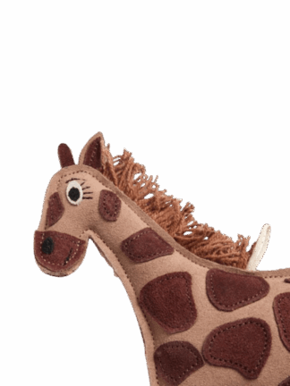 Gerald the Giraffe  ekologiczna zabawka dla psa z naturalnej juty i zamszu