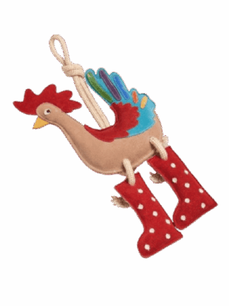 Rambo the Rooster XL  ekologiczna zabawka dla psa do szarpania, aportowania i rozładowania energii