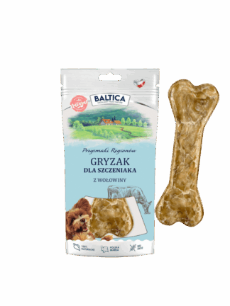 Kość dla Szczeniaka ze Żwaczem Wołowym, 12 cm