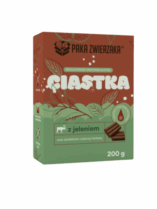 Ciastka Jeleń z Zieloną Herbatą dla Psa 200 g