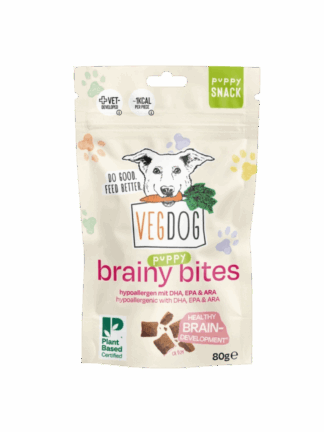 Brainy Bites - Hipoalergiczne Treserki Wspierające Rozwój Mózgu dla Szczeniąt 80 g
