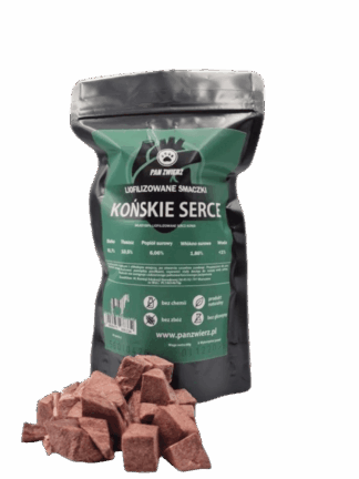  Liofilizowane Serca Końskie 70 g