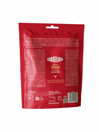 Dog Crunchy Snack Ostrich with Blackberries - Struś z Jeżynami 200g