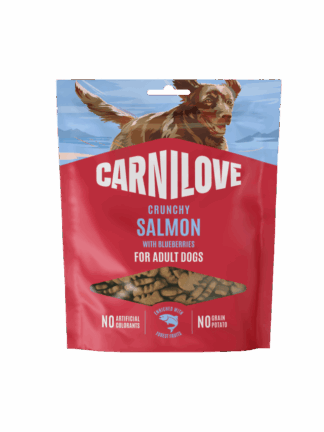 Dog Crunchy Snack Salmon & Blueberries - Łosoś z Borówką, 200 g