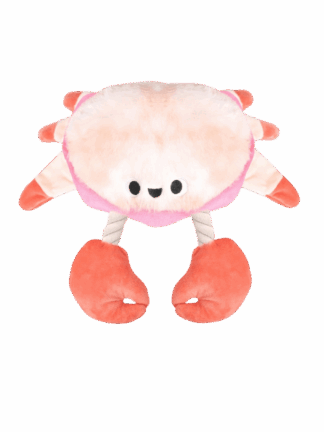 HugSmart Ocean Pals – Crab – Interaktywny pluszowy krab z sznurkowymi szczypcami i piszczałką