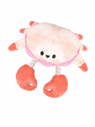 HugSmart Ocean Pals – Crab – Interaktywny pluszowy krab z sznurkowymi szczypcami i piszczałką