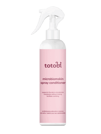 Microbiomskin Spray Conditioner – prebiotyczna odżywka w sprayu do skóry i sierści psa, bez spłukiwania, 300 ml