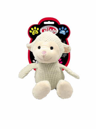 DOG LIFE STYLE Pluszowa Owieczka beżowa, 32 cm 