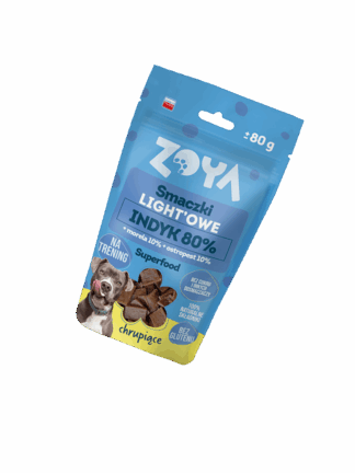 Smaczki LIGHT’OWE - Przysmak Treningowy z Indykiem, 80 g