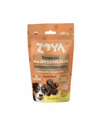 Smaczki NAJPYSZNIEJSZE - Przysmak Treningowy z Wieprzowiną, 80 g