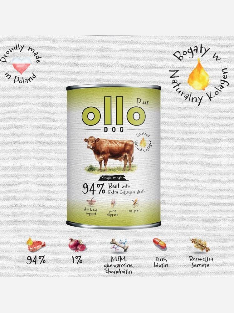 PLUS Beef mokra karma dla psa z wołowiną 800 g