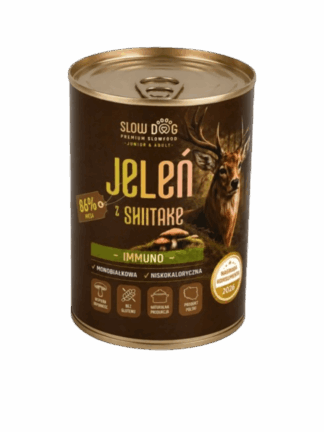 Immuno Jeleń z Shiitake - Monobiałkowa Karma Mokra dla Psa 800 g