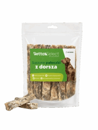 Suszone Pałeczki z Dorsza dla psa, 100 g