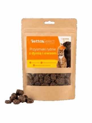 Przysmaki Rybne z Dynią i Owsem dla psa i kota, 80 g
