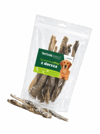 Suszone Rollsy z Dorsza dla psa, 100 g