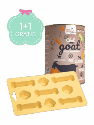 Duet 1 + 1 Fiboo Iceboo – foremka na lody, żółta + Syta Micha Chef - Koza z warzywami 400 g