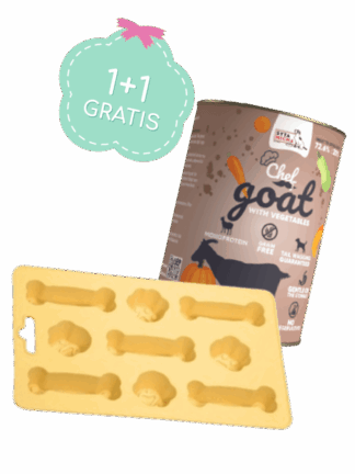 Duet 1 + 1 Fiboo Iceboo – foremka na lody, żółta + Syta Micha Chef - Koza z warzywami 400 g